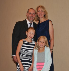 Robert, his wife Liz and their daughters Courtney & Sara